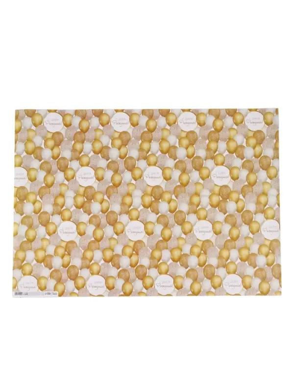 Бумага упаковочная глянцевая &laquo;С Днём рождения&raquo;, 70&times;100 см