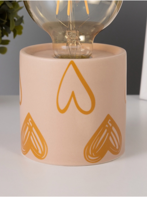 Светильник Светильник "Цилиндр" большие сердца LED 2хАА 8,5х8,5х17см