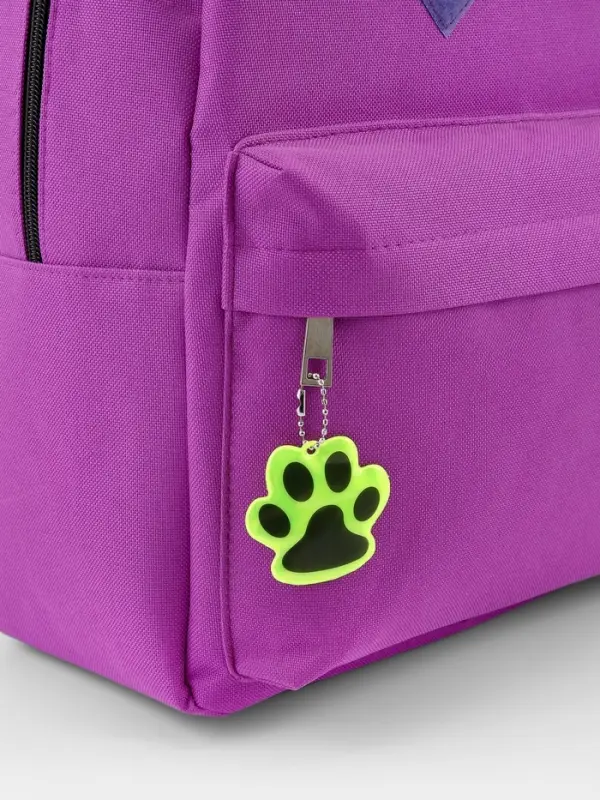 Светоотражающий элемент &laquo;Лапка&raquo;, двусторонний, 5.5&times;4.8 см, цвет жёлтый