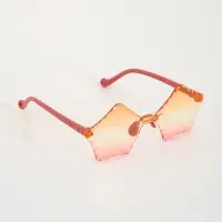 Карнавальные очки "Пятиугольник" градиент, цвета МИКС