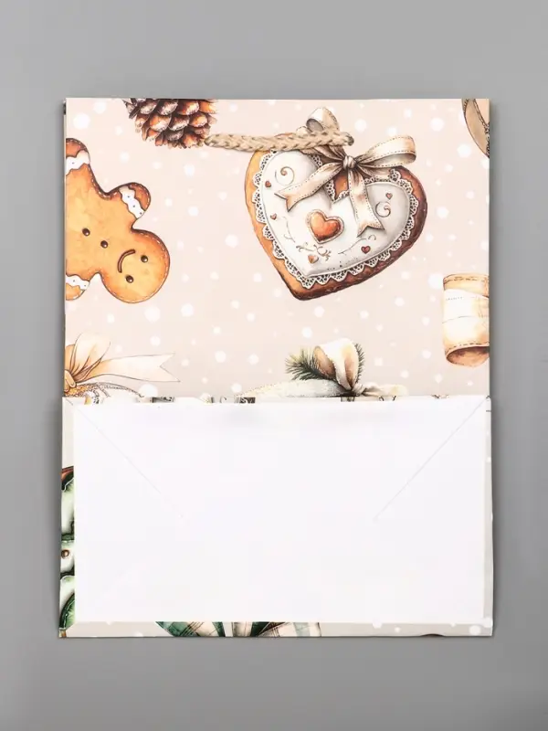 Пакет подарочный новогодний ламинированный, «Дед Мороз в лесу» , 18×10×22.3 см Пакет подарочный новогодний ламинированный, «Дед Мороз в лесу» , 18×10×22.3 см