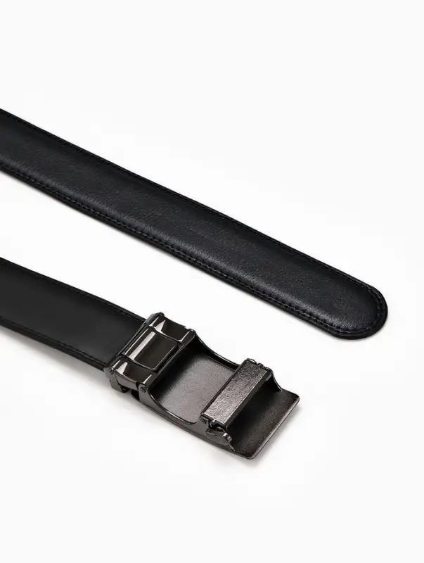 Ремень мужской, ширина 3.7 см, пряжка автомат, чёрный