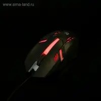 Мышь Defender Cyber MB-560L, игровая, проводная, оптическая, подсветка, 3 кнопки, 1600 dpi, черная