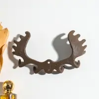 Крючки настенные &laquo;Лосиные рога&raquo;, ключница декоративная, чугун, 20&times;10.5&times;4 см