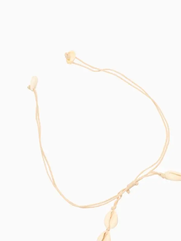 Ожерелье из ракушек &laquo;Мали&raquo;, длина 35 см, бежевый