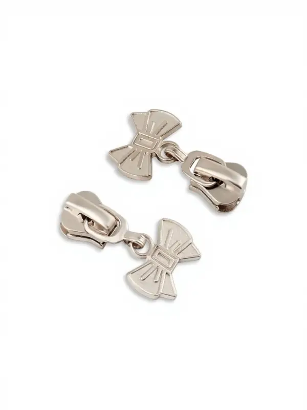 Бегунок для молнии &laquo;Трактор&raquo;, №5, &laquo;Бант&raquo;, 10 шт., цвет никель