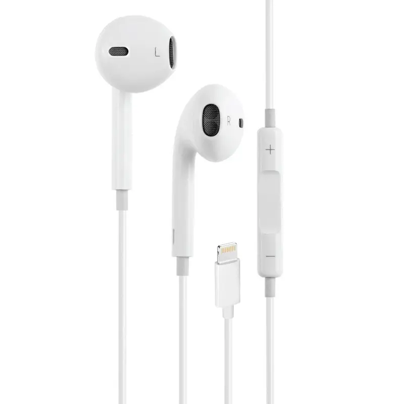 Гарнитура Lightning Epods ISA (работает через Bluetooth) белые