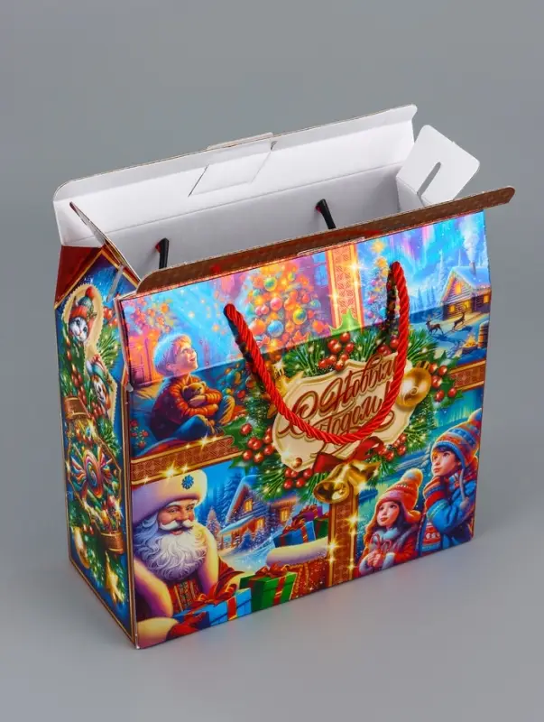 Коробка подарочная складная Коробка подарочная складная "Зимняя сказка" 23 х 10 х 22 см