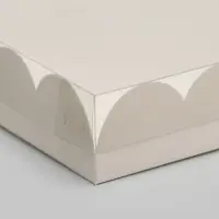 Коробка для печенья, белая, 25&times;25&times;4 см