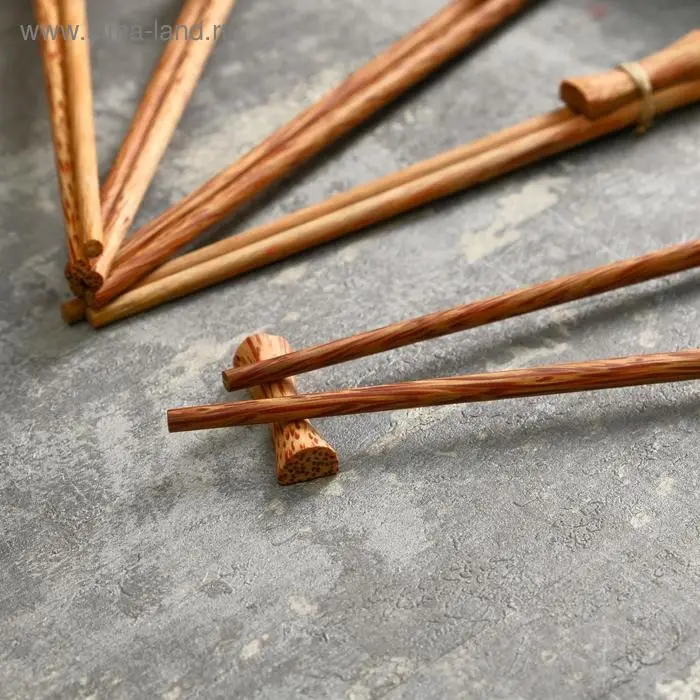 Палочки китайские «Трапеза», 5 пар, 23×7.5×1.5 см, кокос Палочки китайские «Трапеза», 5 пар, 23×7.5×1.5 см, кокос