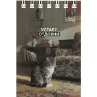 Блокнот А7 &laquo;Раньше было лучше&raquo;, 40 листов в клетку, на гребне, МИКС