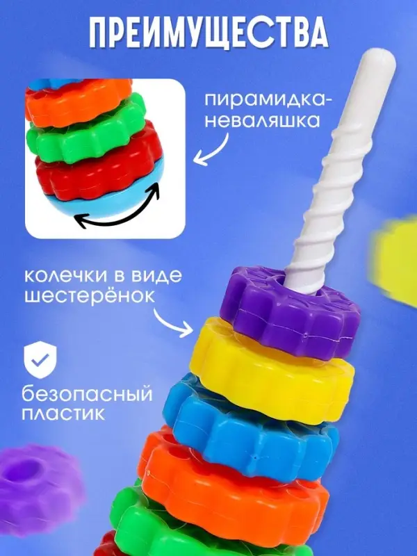 Пирамидка IQ-ZABIAKA &laquo;Неваляшка&raquo;