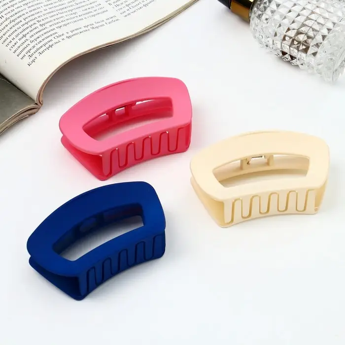 Крабик для волос «Леона», геометрия классика матовый, 9 см, МИКС Крабик для волос «Леона», геометрия классика матовый, 9 см, МИКС