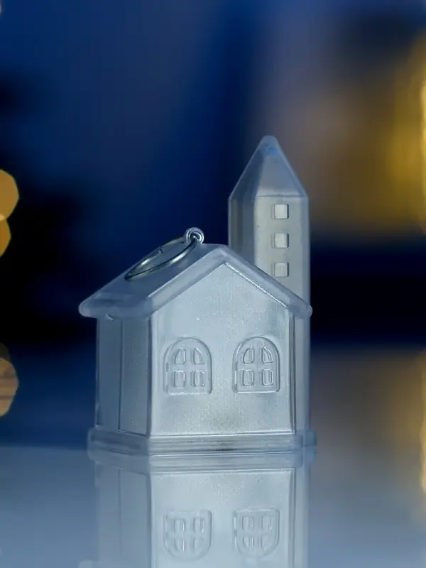 Световая фигура  Световая фигура "Домик", 8x5 см, 1 LED, LR1130x3, Т/БЕЛЫЙ