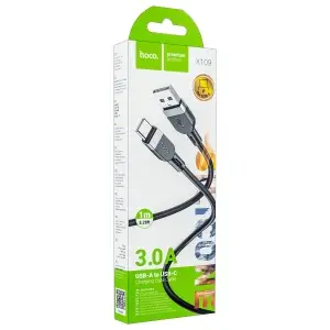Кабель USB на Type-C 1M 3A X109 HOCO черный