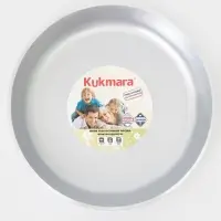 Сковорода KUKMARA, d=30 см, h=5.5 см, литой алюминий, серебристая