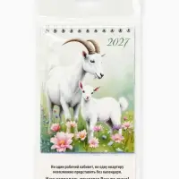 Календарь 2027, настольный, домик &laquo;Козлик и козленок&raquo;