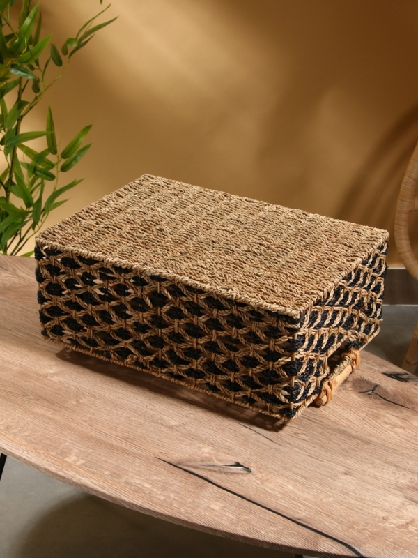 Корзина плетеная 45х30х20 см, сиграсс