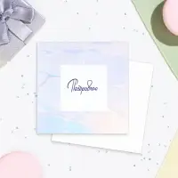 Мини-открытка "Поздравляю!" голография, 7,5 х 7,5 см