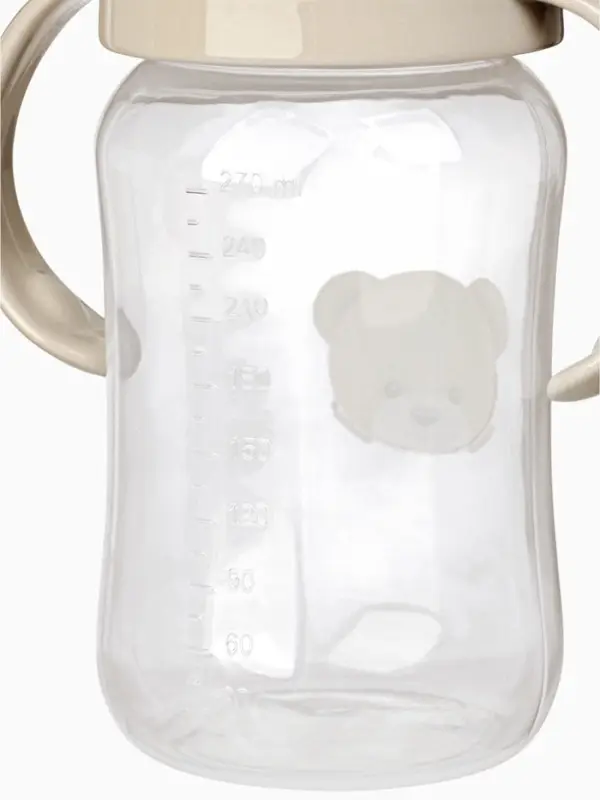 Поильник - непроливайка Baby Bear с силиконовым носиком, 270 мл., бежевый Mum&Baby