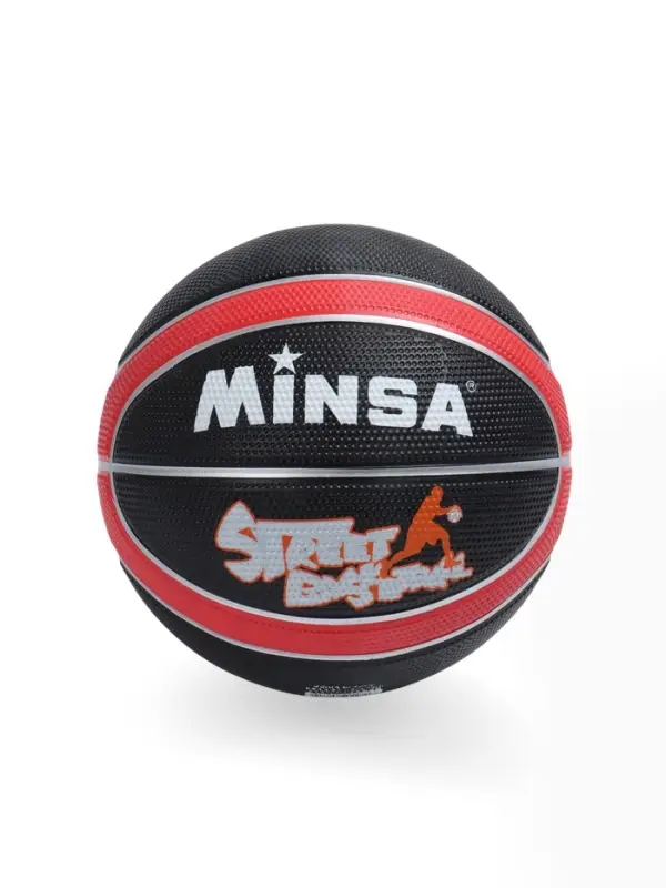 Мяч баскетбольный MINSA 8800, клееный, 8 панелей, р. 7, резина, резиновая камера, МИКС