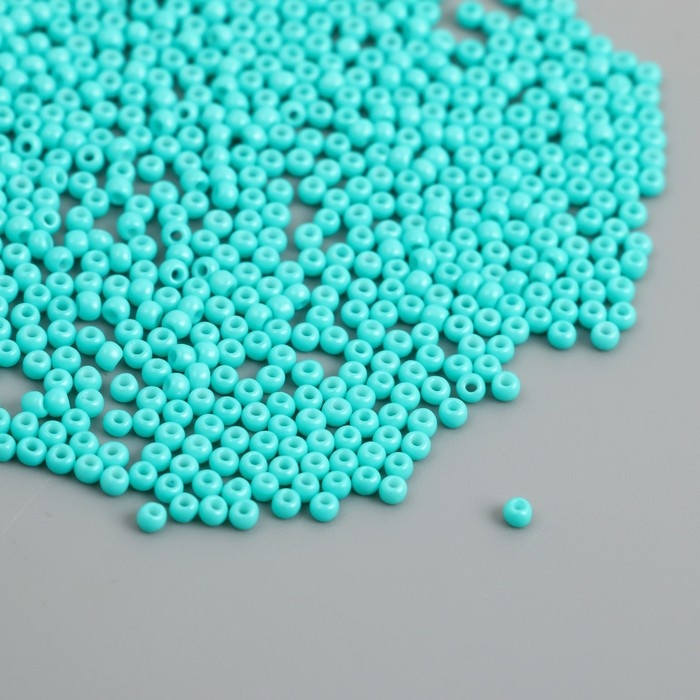 Бисер стекло 12/0  Бисер стекло 12/0 "Голубая вода" ровный №669 450 гр