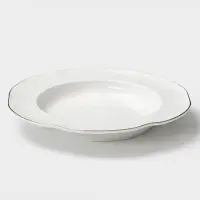 Тарелка глубокая WY Empire, 290 мл, d=23 см, фарфор, белая