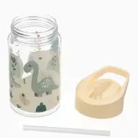 Поильник детский с трубочкой «Дино», 350мл., цвет бежевый Крошка Я Поильник детский с трубочкой «Дино», 350мл., цвет бежевый Крошка Я