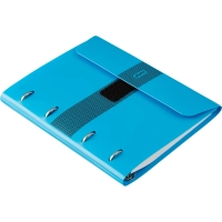 Бизнес-тетрадь со смен.блоком 120л,кл,А5, Голубой,пропилен. обл. налипучке