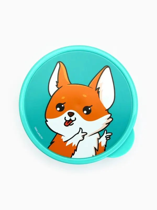 Ланч - бокс круглый &laquo;Корги&raquo;, 500 мл