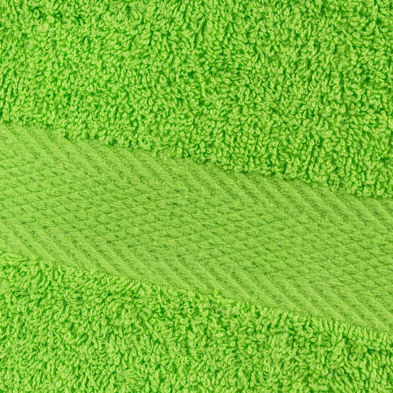 Набор полотенец махровых бордюр 440 г/м2, 70х140 салатовый, 5шт