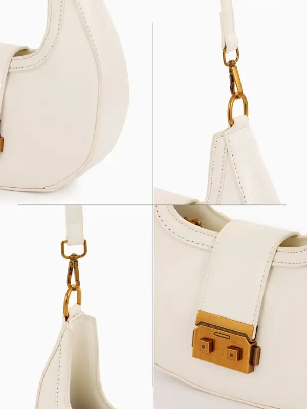 Сумка женская багет TEXTURA на молнии, 24×6.5×13 см, молочная Сумка женская багет TEXTURA на молнии, 24×6.5×13 см, молочная