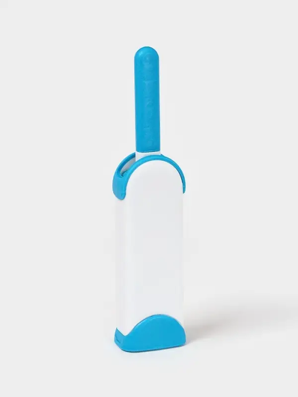 Щётка для удаления шерсти и волос с одежды и мебели с ручкой Доляна, 33&times;7.5&times;5 см, синяя