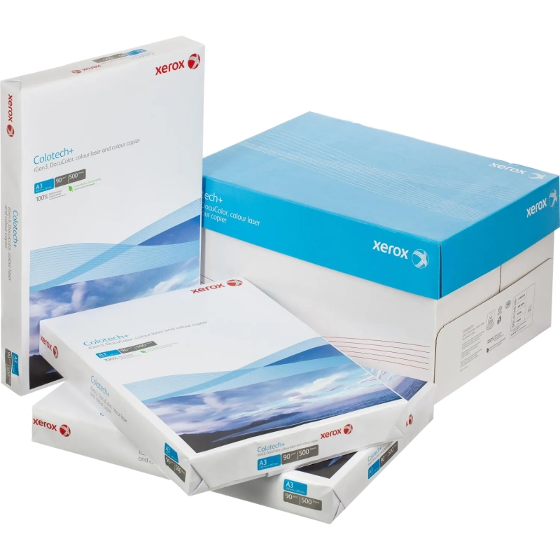 Бумага для цв.лазер.печ. Xerox Colotech + ( A3, 90 г/кв.м, 500)