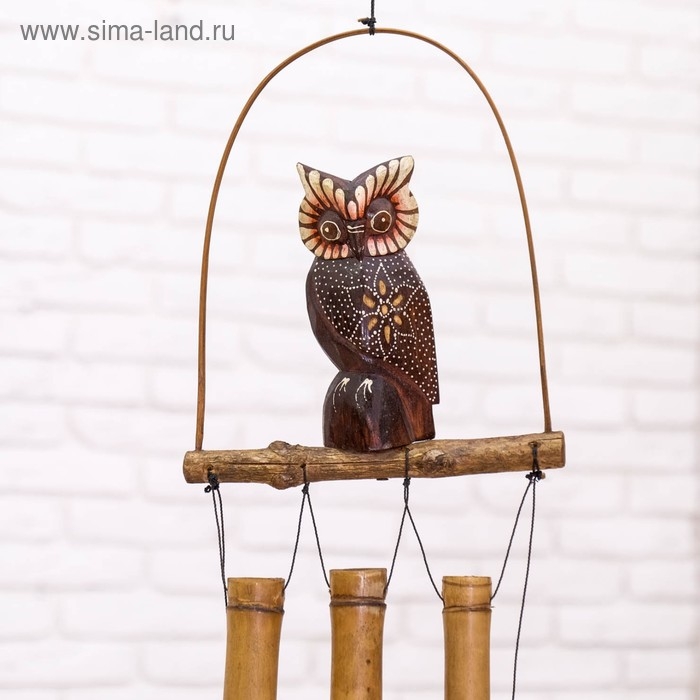 Музыка ветра «Сова», 83×20×4 см, бамбук, МИКС Музыка ветра «Сова», 83×20×4 см, бамбук, МИКС