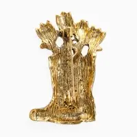 Брошь "Цветы Тюльпанов в Сапогах", цветная в чернёном золоте Брошь "Цветы Тюльпанов в Сапогах", цветная в чернёном золоте