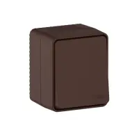 AtlasDesign PROFI IP54 О/У 1-клавишный ВЫКЛЮЧАТЕЛЬ 10 АХ, КОРИЧНЕВЫЙ