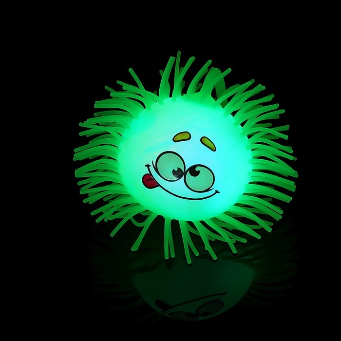 Мяч детский резиновый ёжка «Филя», резиновый, световой, цвета МИКС Мяч детский резиновый ёжка «Филя», резиновый, световой, цвета МИКС