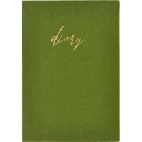Ежедневник недатированный зеленый, А5, 140x200, 136 л, ATTACHE