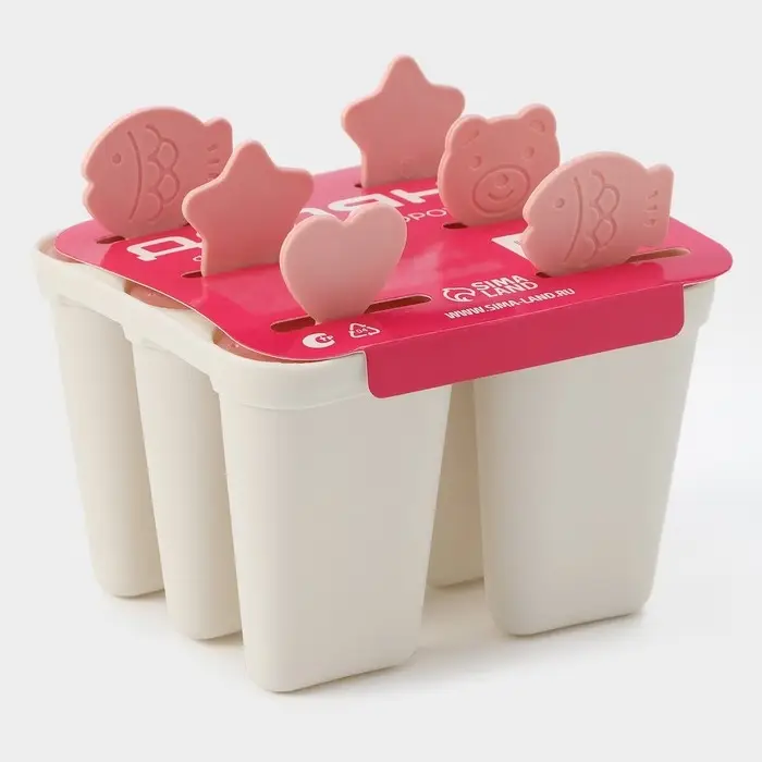 Форма для мороженого Доляна &laquo;Нега&raquo;, 6 ячеек, пластик, МИКС