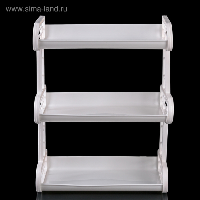 Полка навесная 3-х ярусная, 32×17,2×42 см, цвет МИКС
