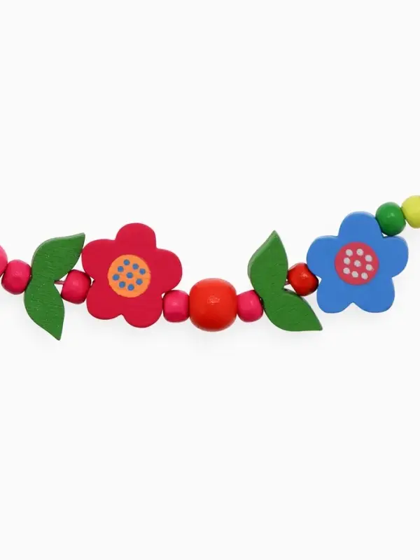 Набор детских украшений Выбражулька &laquo;Цветочное настроение&raquo;, 2 предмета: бусы, браслет d=6 см МИКС