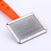 Пуходёрка &laquo;Лапки&raquo; малая, 6&times;12 см, с каплями, оранжевая