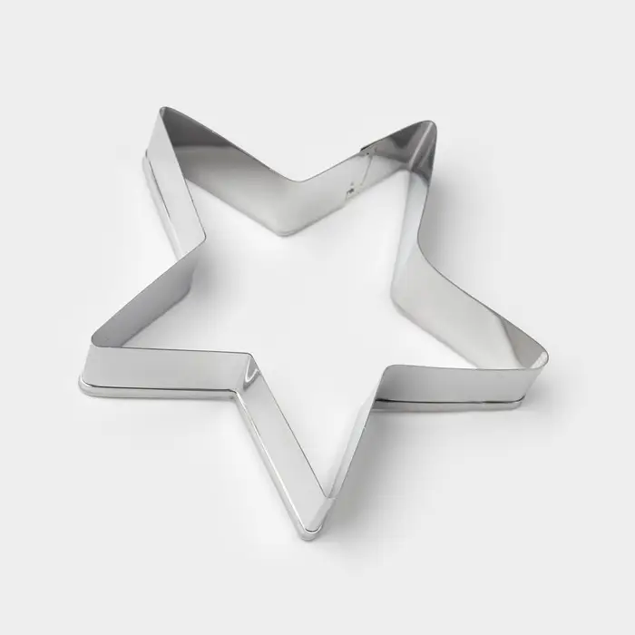 Формы для печенья Доляна &laquo;Домик.Круг.Сердце.Звезда&raquo;, набор 12 шт., металл, серебристые