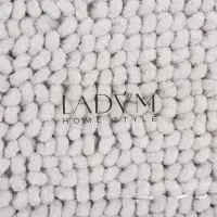 Коврик для дома LaDо́m, букли, плотность 1100 г, 50&times;80 см, серый