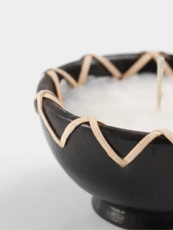 Свеча в керамической чаше, 9&times;9&times;5 см