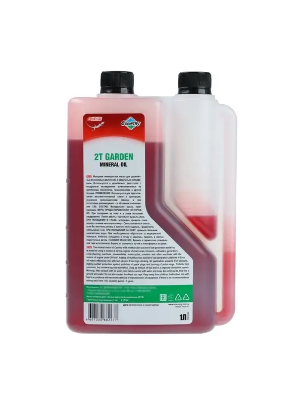 Масло двухтактное Country минеральное ТВ ST-508, 1 л, с дозатором
