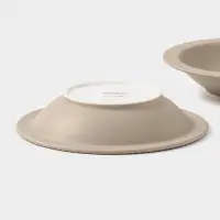 Тарелки Magistro Jarwah Lausanne, 550 мл, 21.3&times;4 см, глубокие, набор 2 шт., фарфор, бежевые