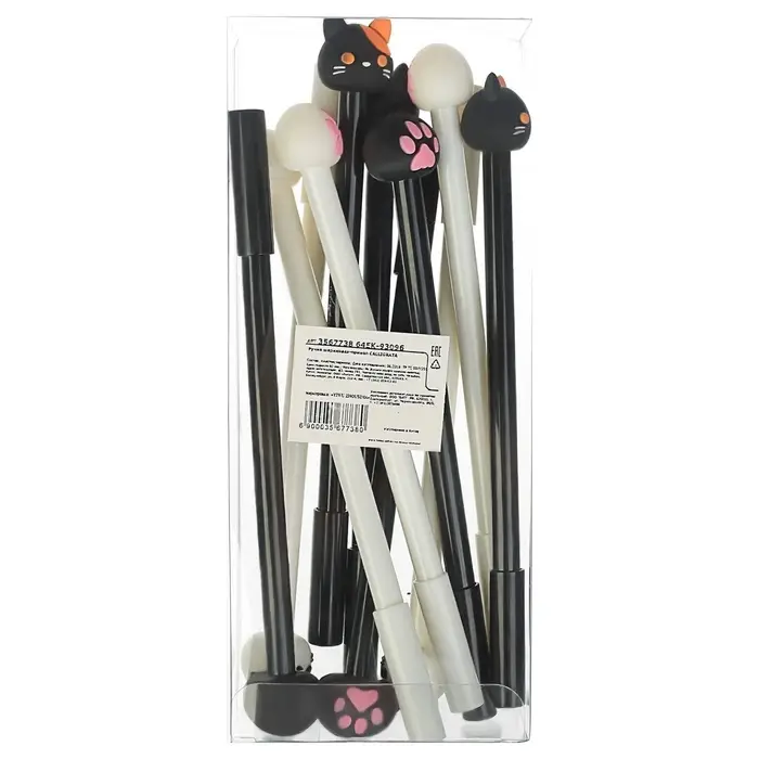 Ручка-прикол Calligrata &laquo;Котик/Лапка&raquo;, синий стержень, гелевая, МИКС