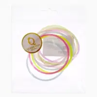 Силиконовый браслет &laquo;Светящийся&raquo;, тонкая линия, набор 10 шт. цвет МИКС, 5.5 см